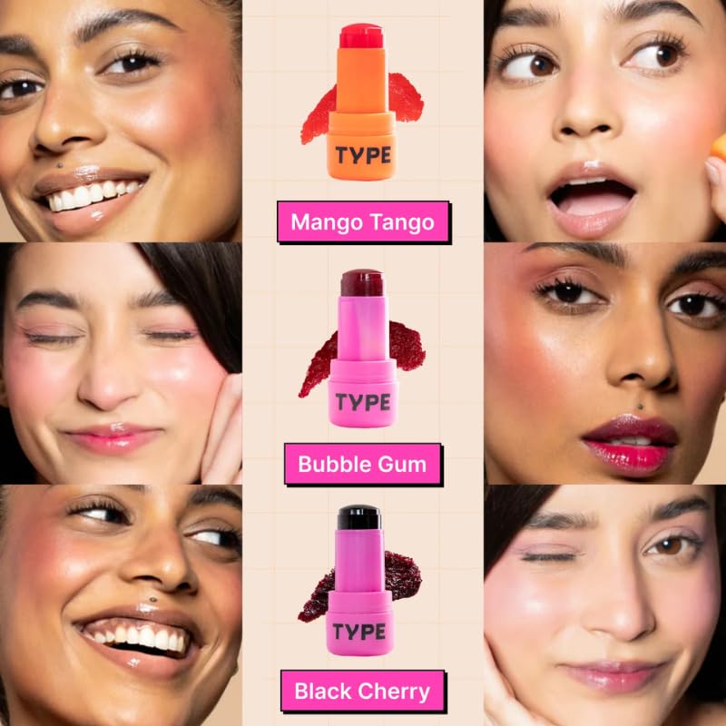 TYPE BEAUTY INC Shimmery Get Even Hydra Jelly Tint - Cheeks, Lips and Eyes For Brightening and Balancing - Pink Ice 89 3