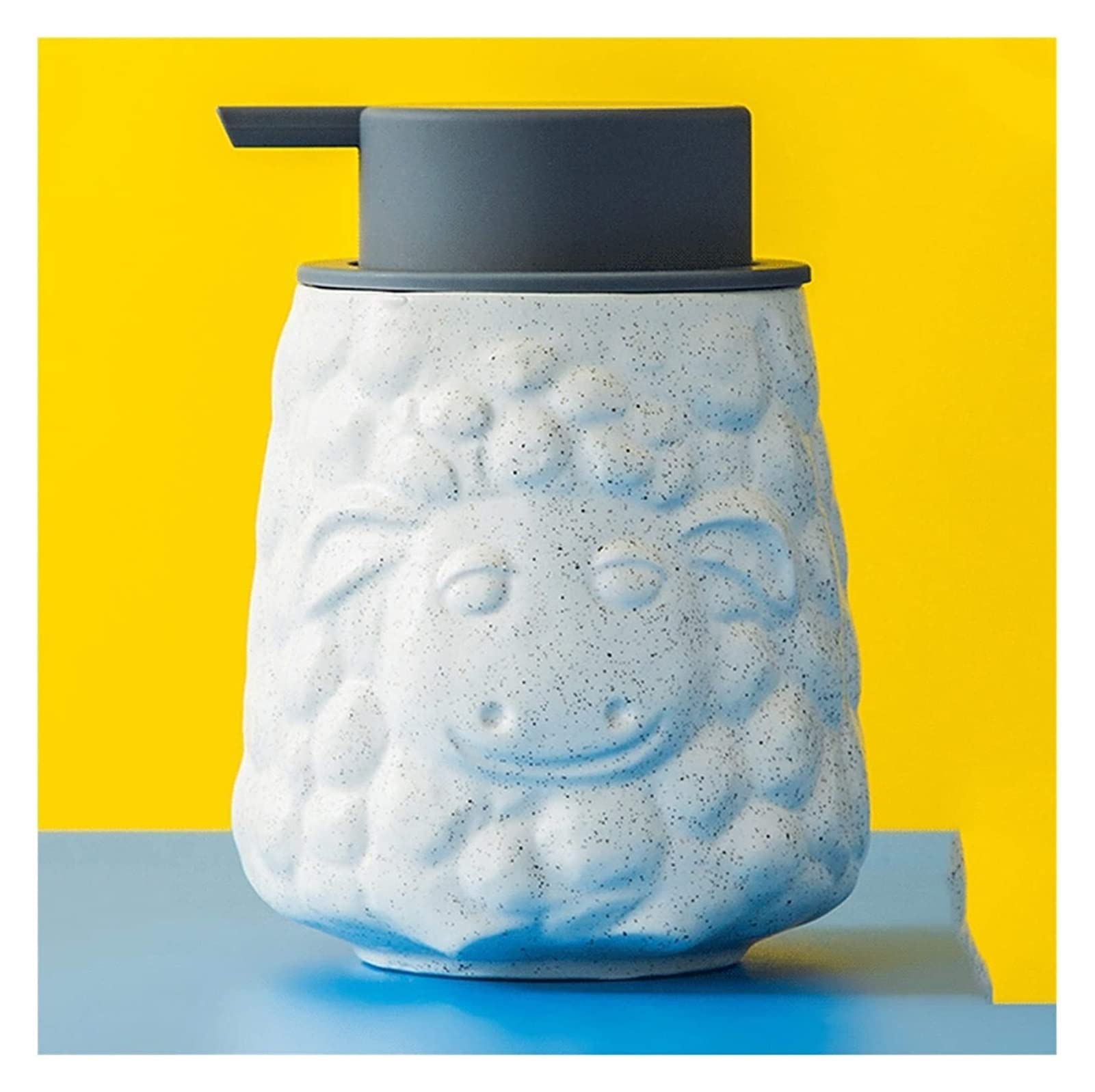 Soap Dispenser Soap Lotion Dispenser Cute Animal Shape Foam Soap Dispenser Ceramic Refillable Pump For Children's Liquid Containers,Multicolor Lotion Pump Bottle Soap Dispenser Kitchen Bathroom(Color: