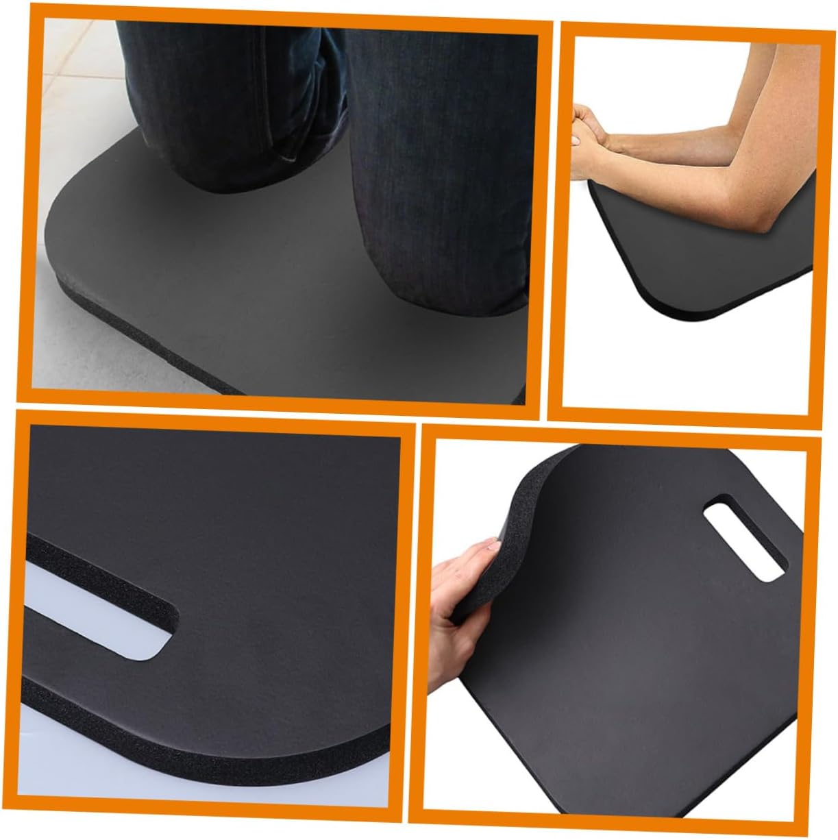 Kisangel 4pcs Portable Garden Kneel Pad Lightweight Knee Cushion for Gardening Yoga and Home Use Easy to Protect Your Knees Comfortable Support