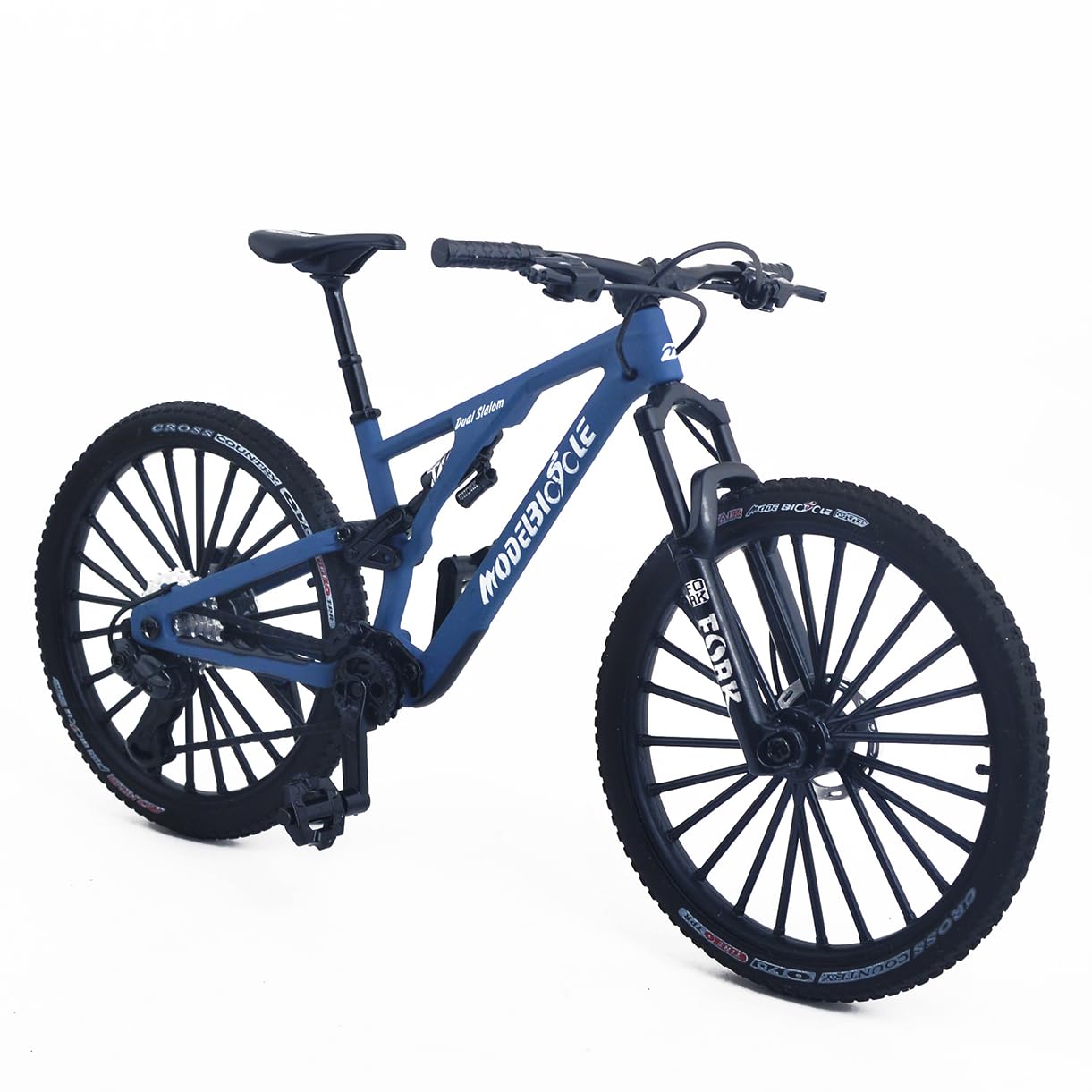 1:8 Scale Alloy Mini Mountain Bike Toy DS Dual Slalom Bicycle Model Die-Cast Bike Cake Topper Desktop Decoration Crafts for Cycling Lovers Bicycle