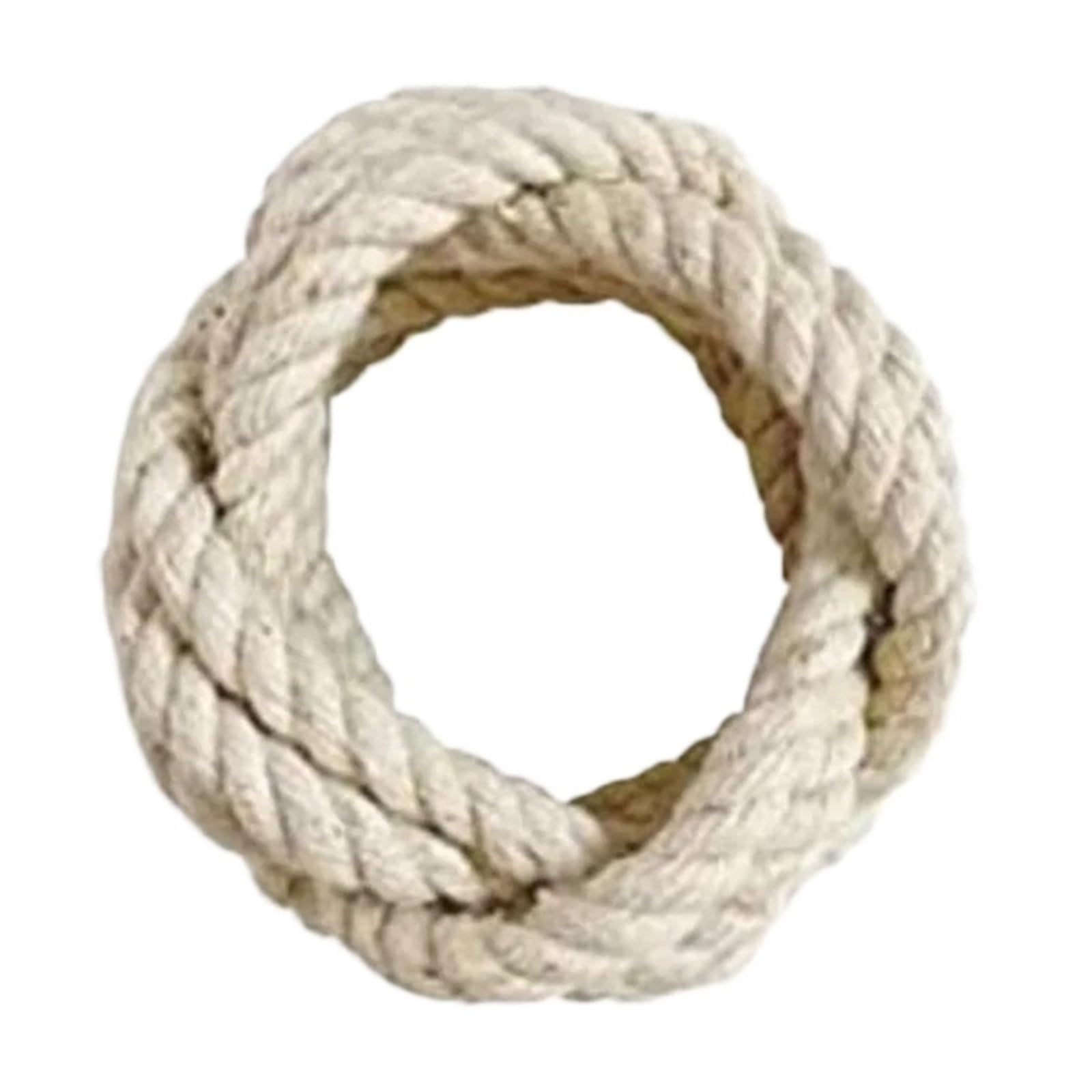 12pcs Jute Napkin Rings Cotton Rope Burlap Set for Rustic Table Decor
