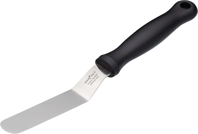 KitchenCraft Palette Knife / Icing Spatula with Angled Blade, Stainless Steel, 22cm