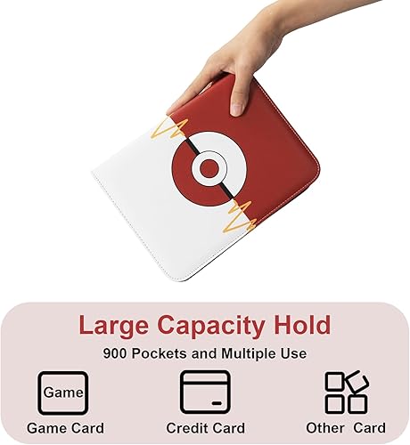 Miniatura 3 de Awedsu Álbumes coleccionables para tarjetas coleccionables, fundas protectoras coleccionables para tarjetas coleccionables, carpeta de tarjetas de 4