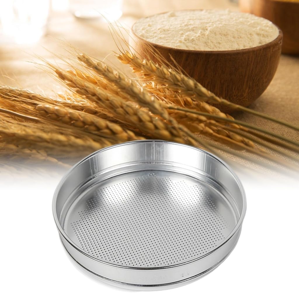 Tamiz multiusos de aluminio para cocina, malla fina, filtro de granos, diseño ergonómico, apto para lavavajillas, accesorio de cocina