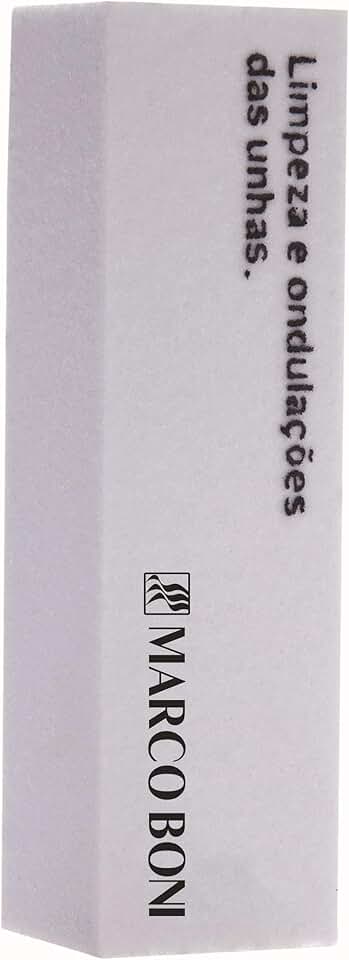 Bloco Lixa para Unhas, 6047, Marco Boni, Branco, 1 Unidade