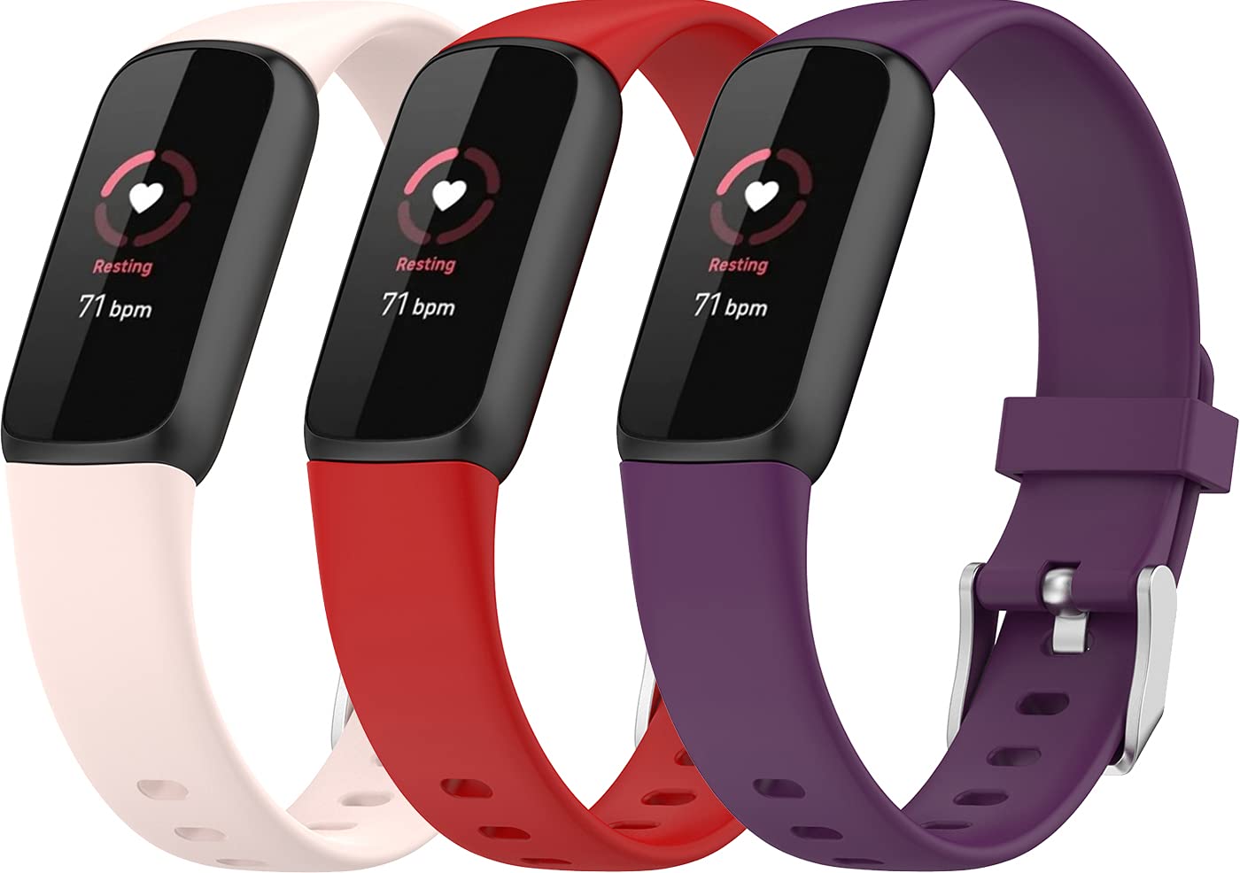 Shieranlee Watch Band Compatible with Fitbit Luxe Activity Tracker - Watch Band Replacement Silicone Strap,large size — image 1