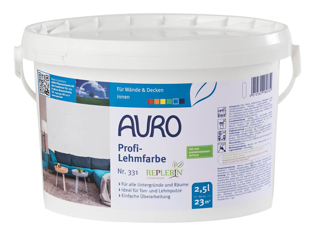 Auro Profi-Lehmfarbe Nr. 331 in 2,5 Liter