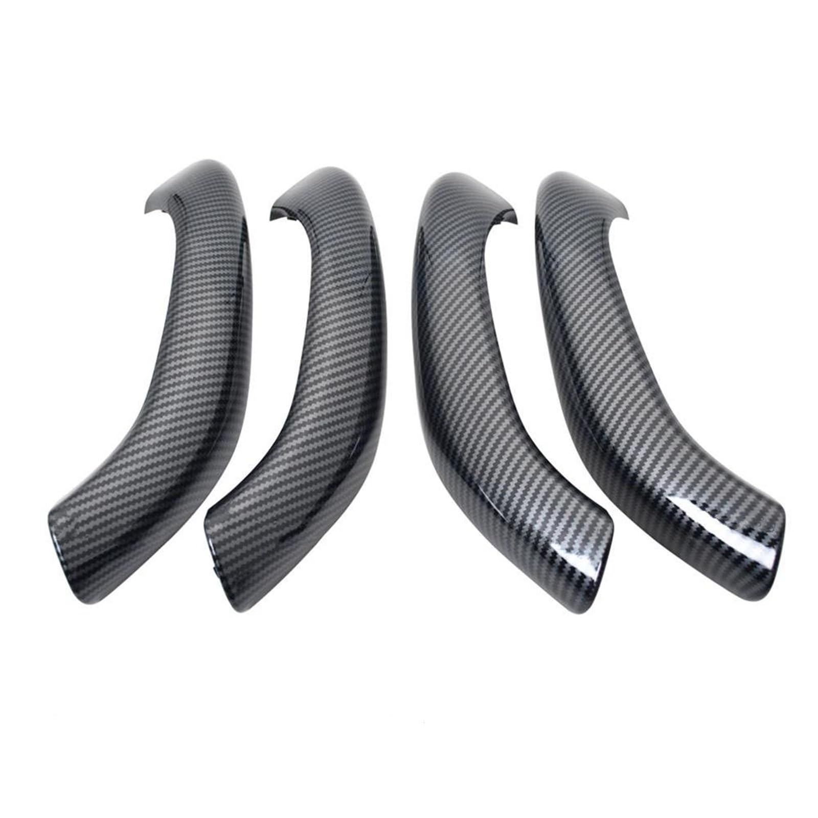 NMJLQW Interior Door Pull Handle Outer Cover Trim 51417417513 for BMW X1 X2 F48 F49 F39 2016-2020 Auto Parts Interior Decoration(CarbonFiber 4pcs Set14)