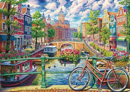 Schmidt Spiele 58877 Amsterdam Canal Magic, Puzzle de 1000 Piezas