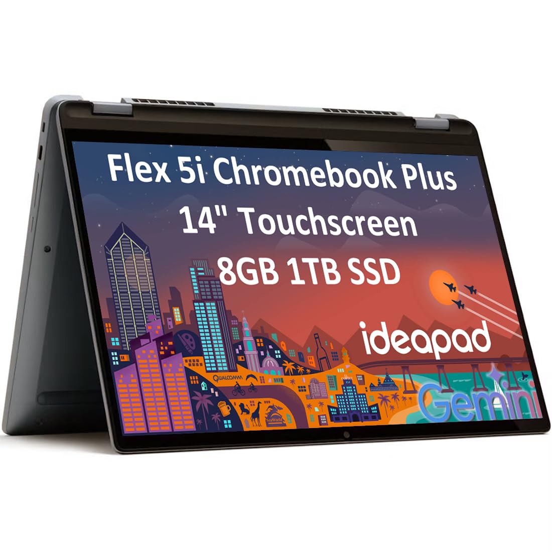 SAMSUNG Galaxy Chromebook Go Laptop (14" LED, Intel Celeron N4500, 256GB Storage (128GB eMMC+128GB SD Card)) For Home & Student, 12-Hr Long Battery, Spill-Resistant, Webcam, Wi-Fi 6, Chrome OS, Silver