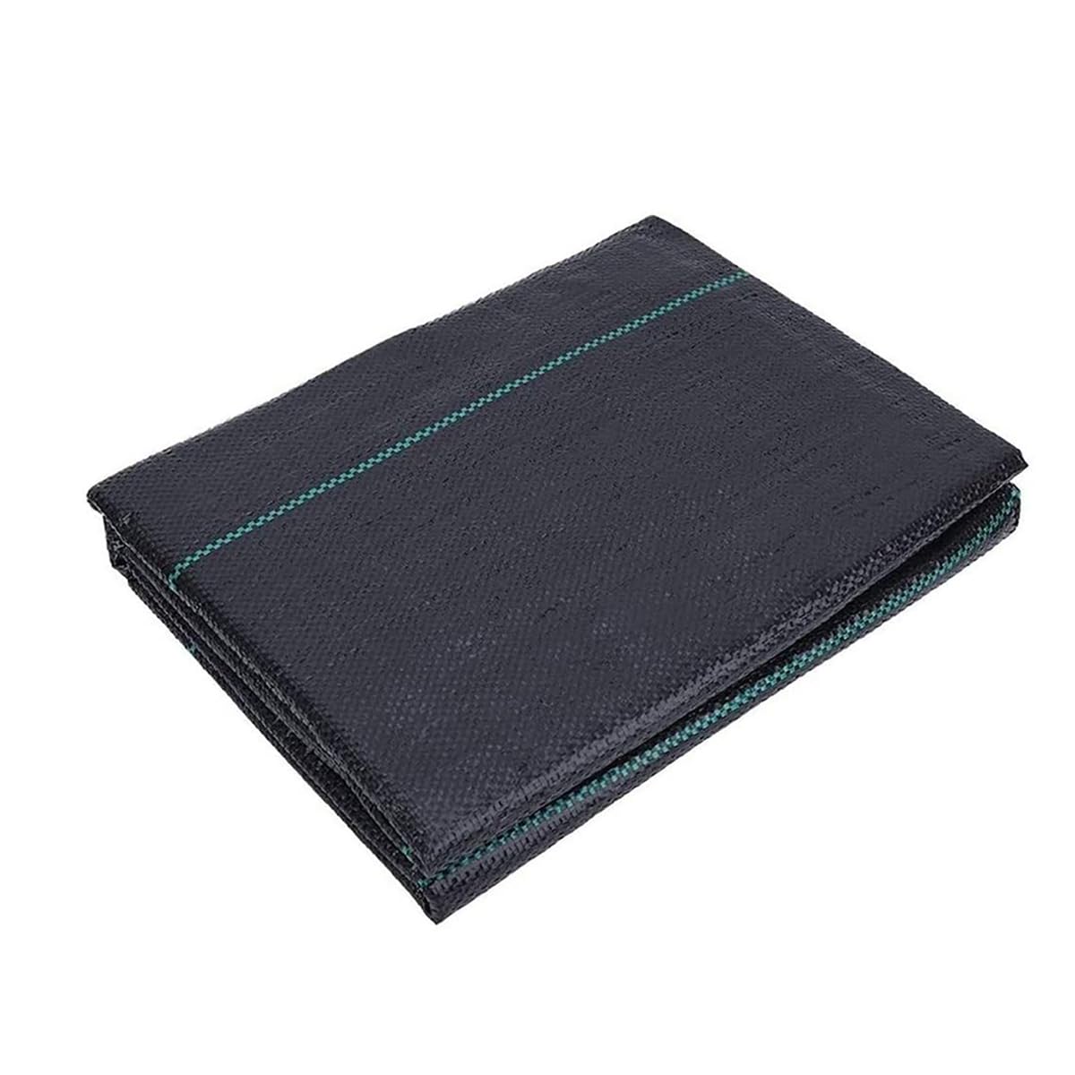 VAN DER LINN WEED CONTROL FABRIC 100GSM GROUND COVER GARDEN Metal Plastic Pegs (3m x 5m (Folded))