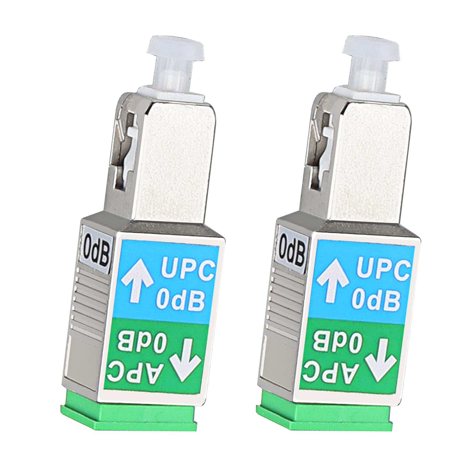 fyboptwu - 2 Packs Fiber Optical Adapter SC Fiber Attenuator - SC/UPC Male to SC/APC Female Adapter SM Singlemode Hybrid Optical Fiber Convertor/Adapter/Coupler