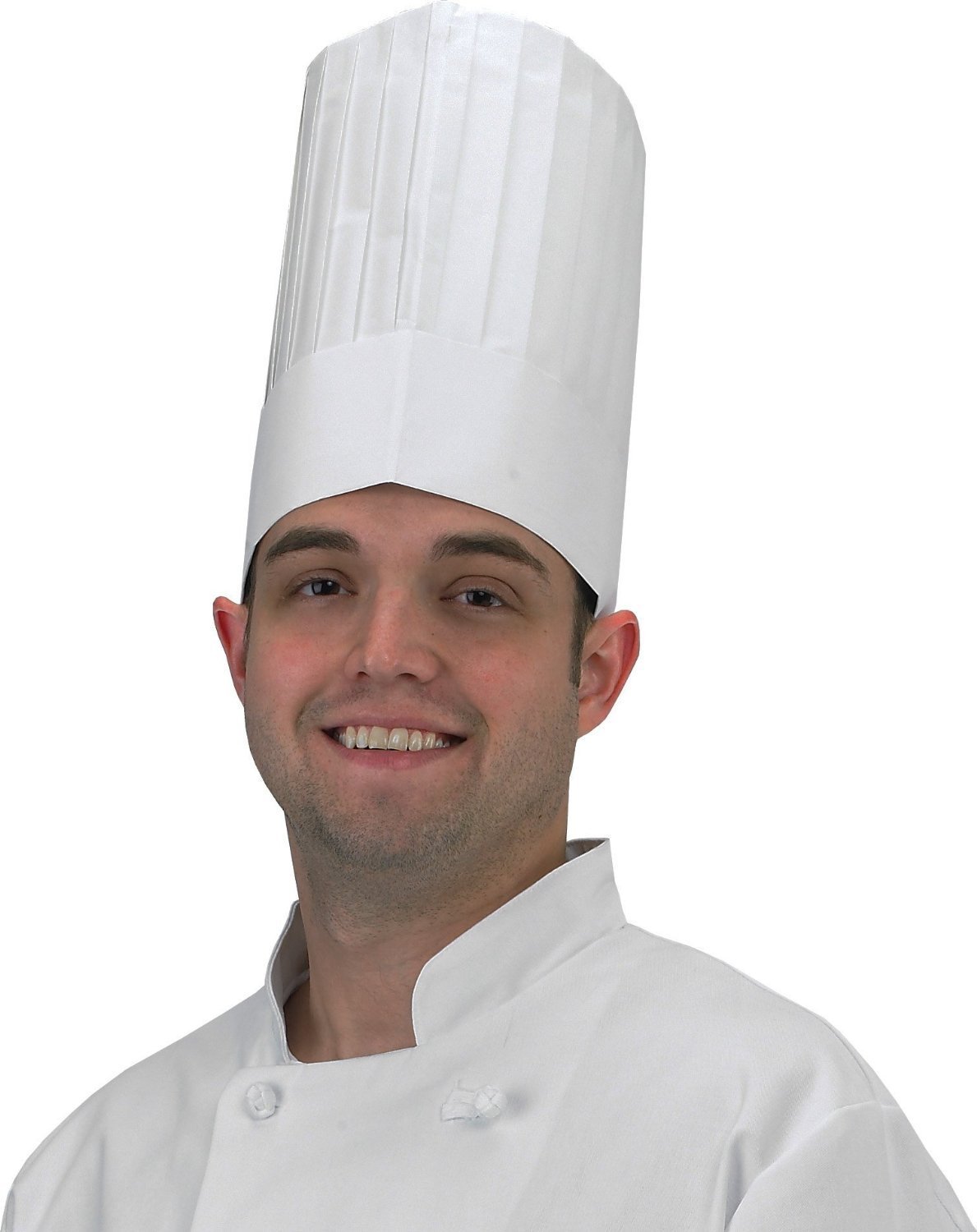 Royal RCH10 25,4 cm bianco pieghe chef cappello con comfort Band (case of 24)