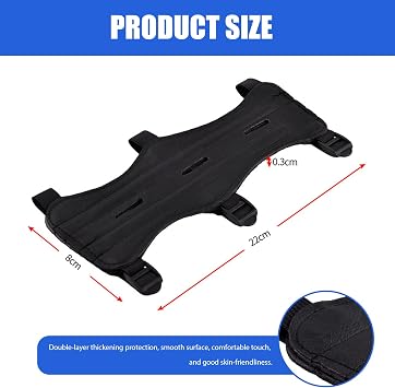 PU Leather Archery Arm Guard with Adjustable Straps | 1 piece pu leather archery arm guard with adjustable buckle straps, forearm protection guard for youth adult archery training