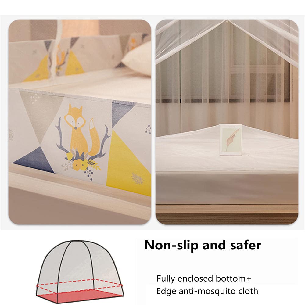 Tragbares, faltbares Moskitonetz, Moskitonetz fürs Bett, feinmaschiges Moskitonetz fürs Bett, tragbares Zelt-Moskitonetz, 150 x 200 cm