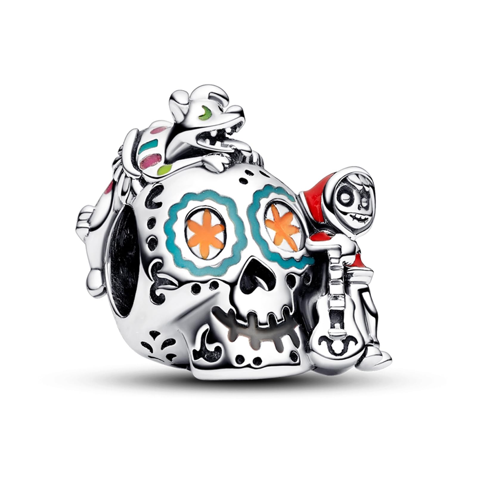 H.ZHENYUEAbalorios Charm para pulseras Plata de Ley 925 con Skeleton Cartoon Mouse Circonita Cúbica para mujeres collares Colgantes regalo,Navidad,San Valentín,día de la madre para mujeres y niñas