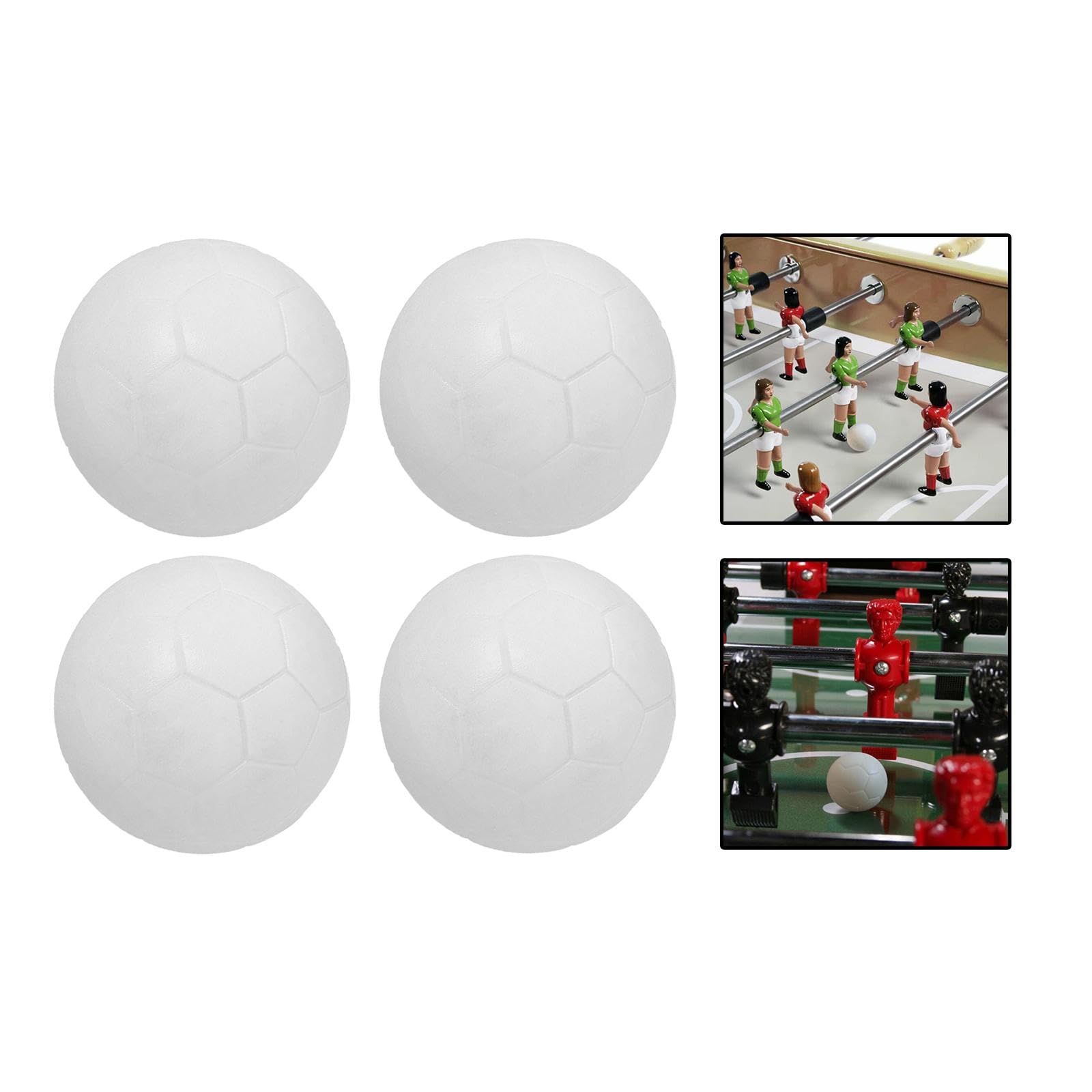 4 Piezas Pelotas de Futbolín Pelotas de Repuesto Pelotas para Balones de Mesa Superficie Grabada Control Estable Material PP Adecuadas para
