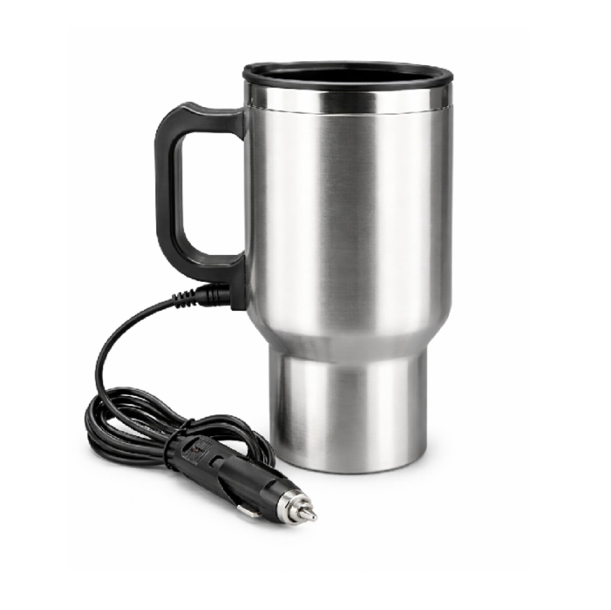 Car Stainless Steel 12V Kettle Travel Mug Cup, Heated Thermos & Water Heater for Hot Water, Tea Maker, Car Coffee Maker, Travel Kettle-image-38