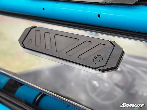 Miniatura 5 de SuperATV Parabrisas trasero ventilado de policarbonato de 1/4 pulgadas para Can-Am Maverick X3 900 / Turbo / X / Max (ver ajuste) | Premontado para