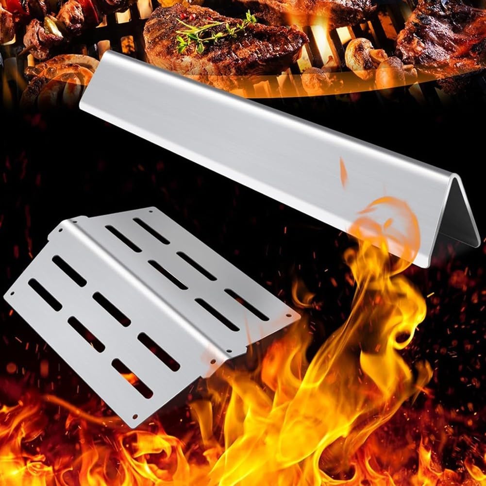 per weber per genesis serie 300 Parti di ricambio in acciaio inossidabile per barre aromatizzanti Scudi termici per griglie E-310 E-320 S-310 2011-2016