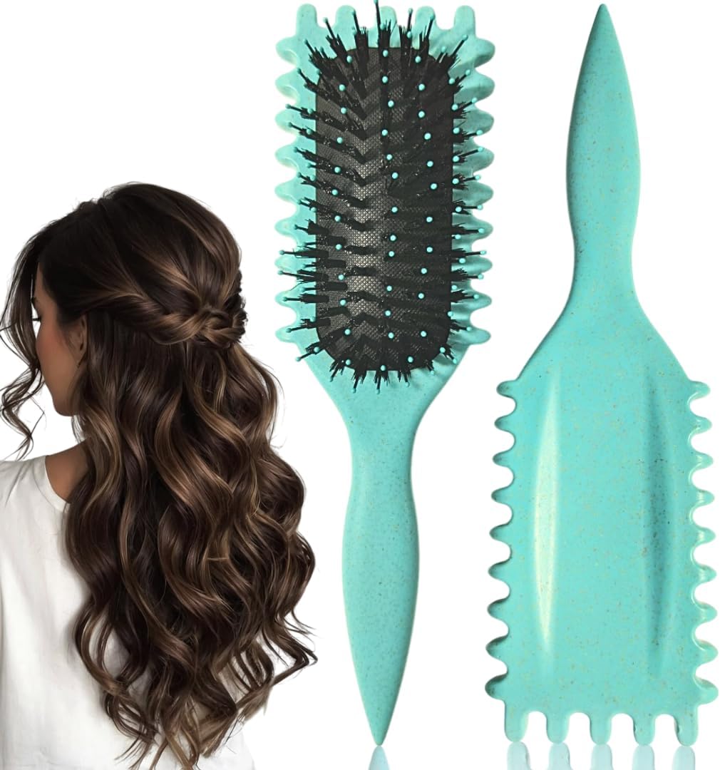 Gloreva Curl Defining Brush, Curly hair brush, Shaping and Defining Curls for Women to Reduce Pulling, Curl Brush, hair brushes for women & curling brush
