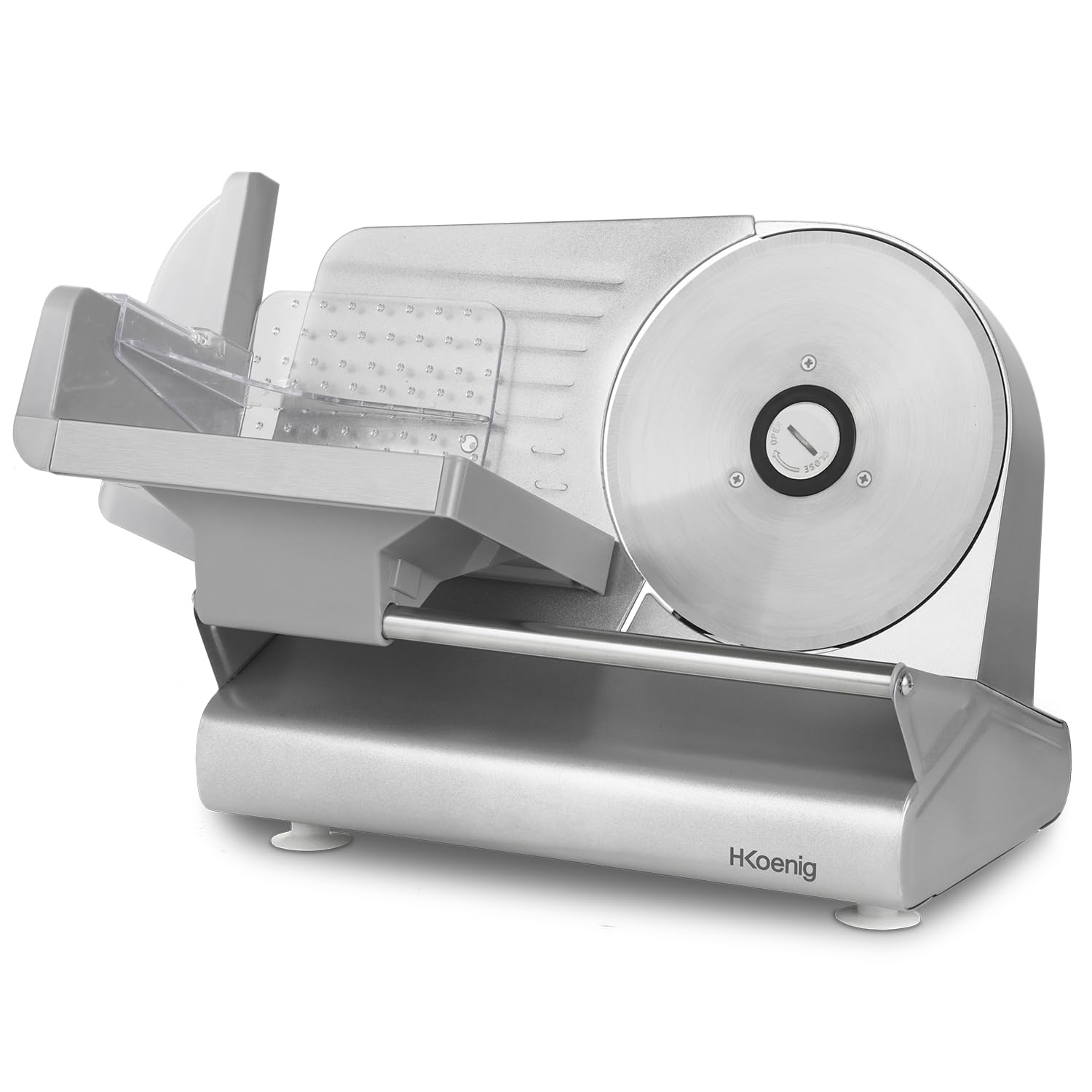 Slicer de carne eléctrico Wengen, hoja de acero inoxidable, 2 velocidades