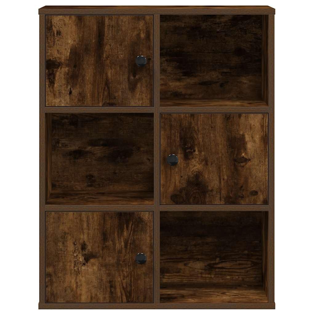 Generisch Bücherregal Räuchereiche 60x24x76,5 cm Holzwerkstoff,Möbel,Regalsysteme,Bücherregale Bücherschränke-860386