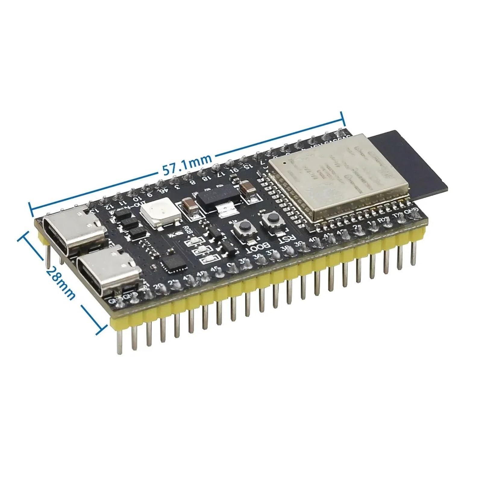 ESP32-S3-DevKitC-1 ESP32-S3 WiFi Bluetooth płyta rozwojowa BLE 5.0 Mesh ESP32 moduł bezprzewodowy N16R8 N8R8 N8R2 (spawanie N16R8)
