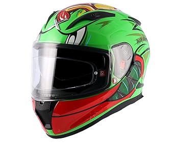 Axor Street Racing Duck Green Red Helmet-XL