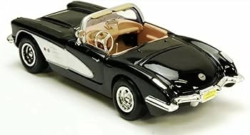 Amazon.com: Motor Max 1/24 Scale Diecast Black 1959 Chevy