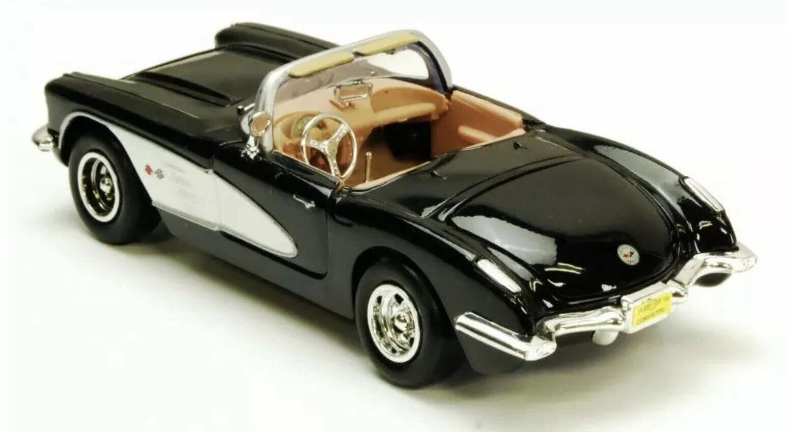 Amazon.com: Motor Max 1/24 Scale Diecast Black 1959 Chevy Corvette