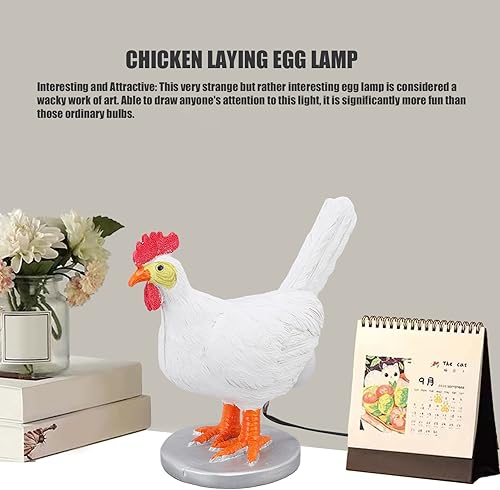 Miniatura 8 de Lámpara de pollo con huevo a tope,Lámpara de pollo,Luz de noche de pato,Lámpara de mesa de pollo 3d, Luz de noche de pollo de resina divertida con