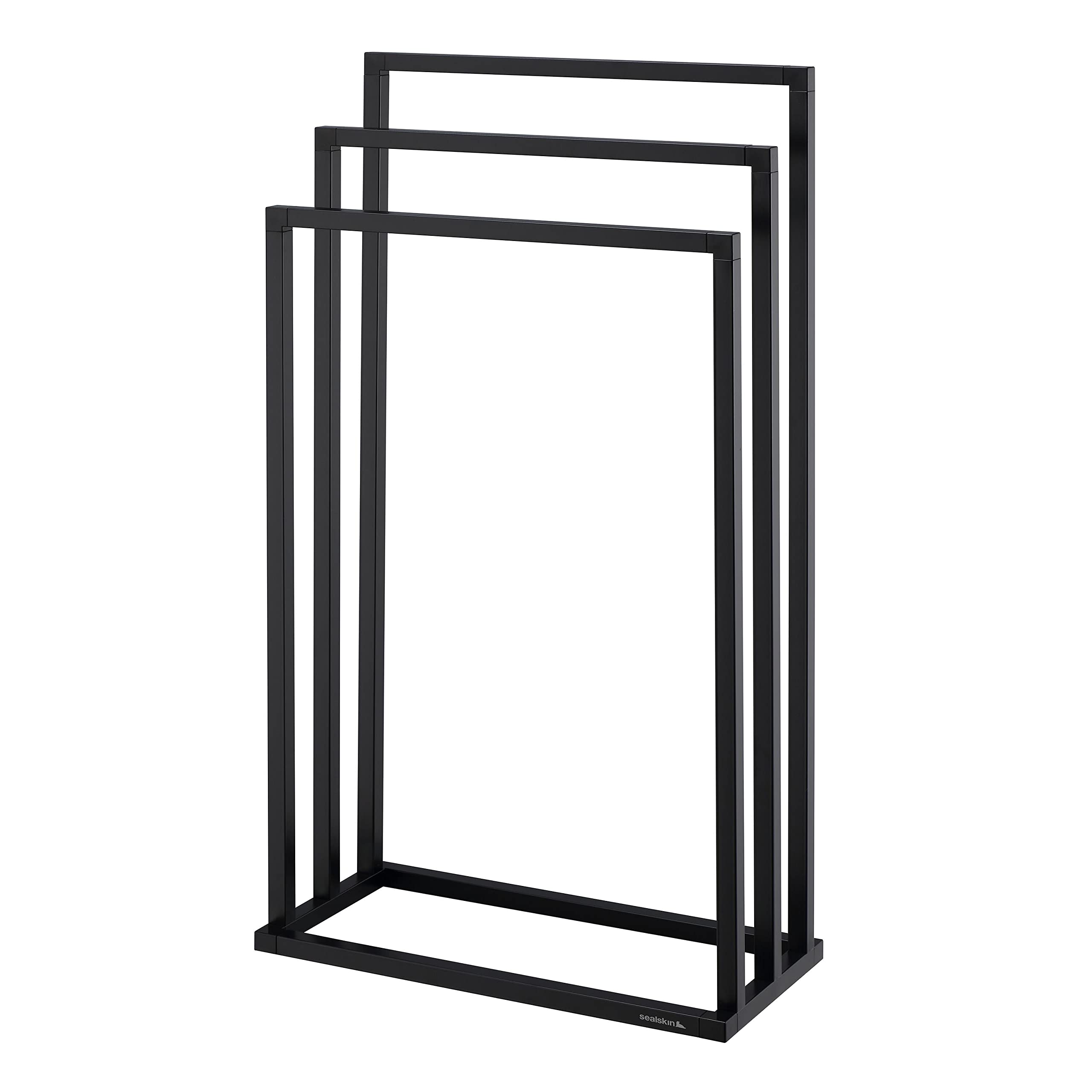 Sealskin Tube, Porte-Serviette autoportante, Noir, 210x450x840mm