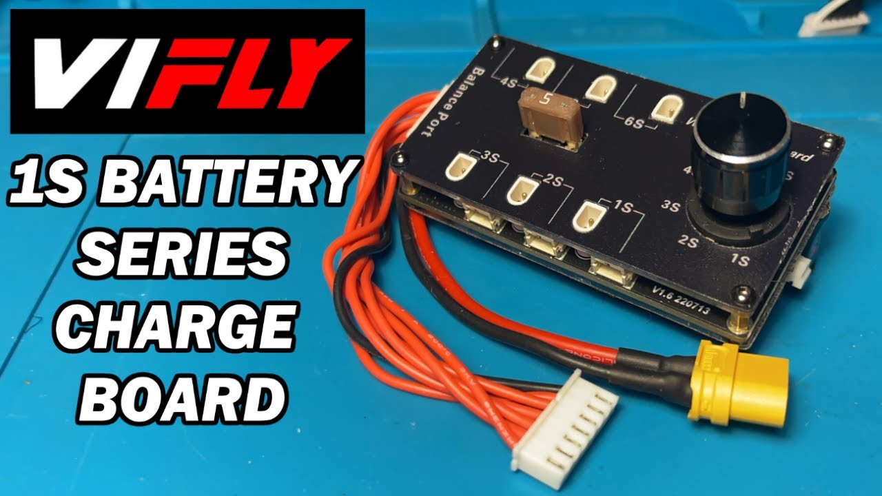 Chargeur Lipo 2s Chargeur VIFLY WhoopStor V3 Pour Batteries 1S LiPo - 6 Ports, écran LCD - Pour Drones Tiny Whoop Chargeur Tiny Whoop