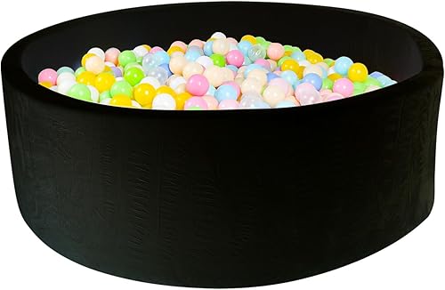 Miniatura 1 de Pozo de bolas de espuma para niños pequeños, 47 x 13.7 pulgadas para niños, tamaño grande, de espuma viscoelástica, regalo ideal para niños, fácil