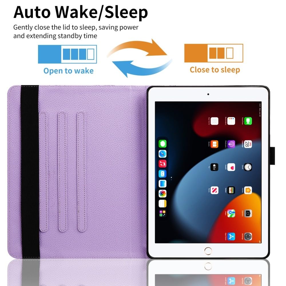 Generic Étui compatible avec Samsung Galaxy Tab S8 Ultra 14,6 SM-X900 SM-X906 (couleur : violet) étui intelligent rotatif antichoc en cuir motif papillon