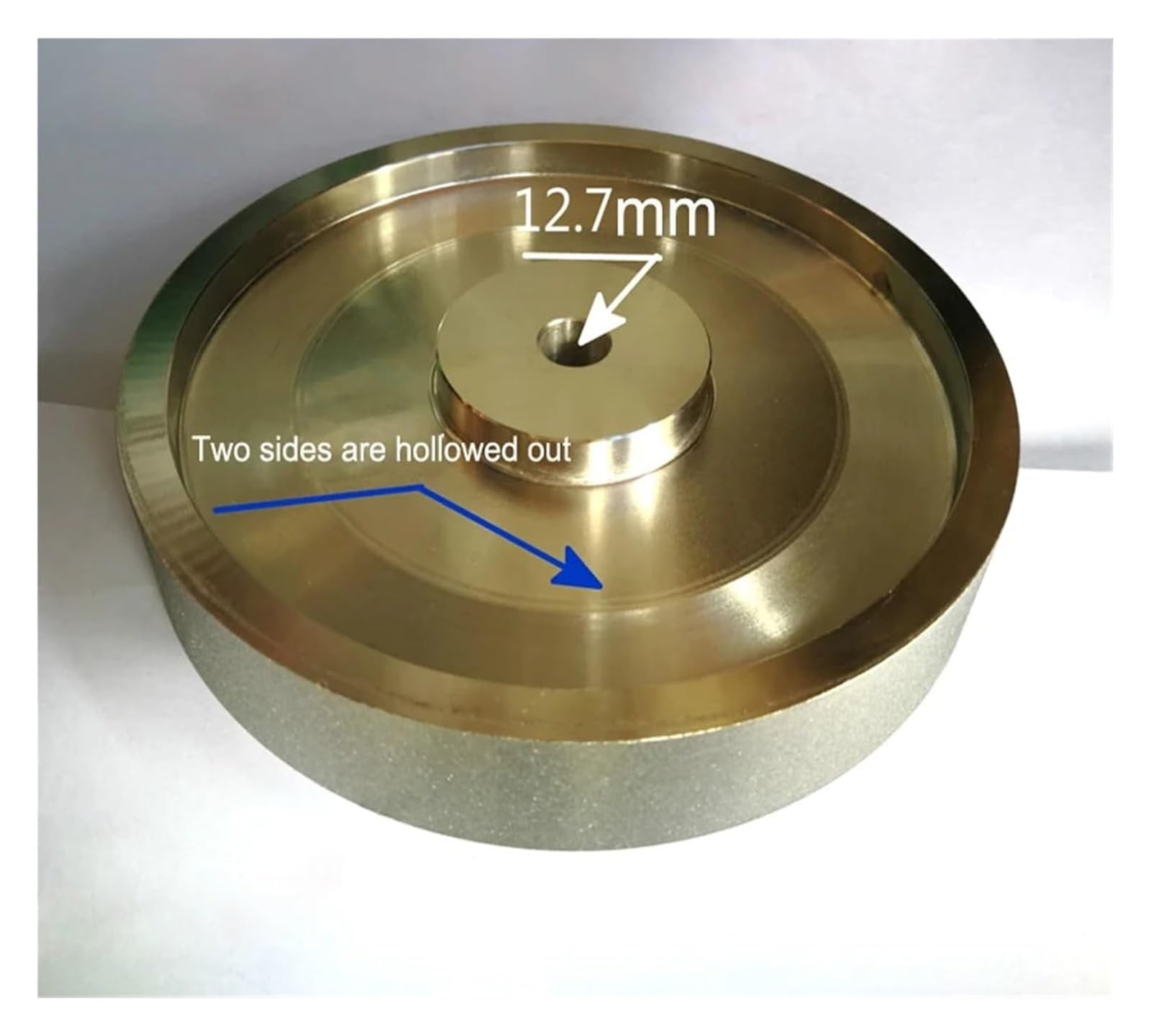 Mola diamantata smerigliatrice piatta diametro 6 pollici 150mmx25x12.7mm for lucidatura di pietre e metalli grana 80/180/240/600/800/1000(80)