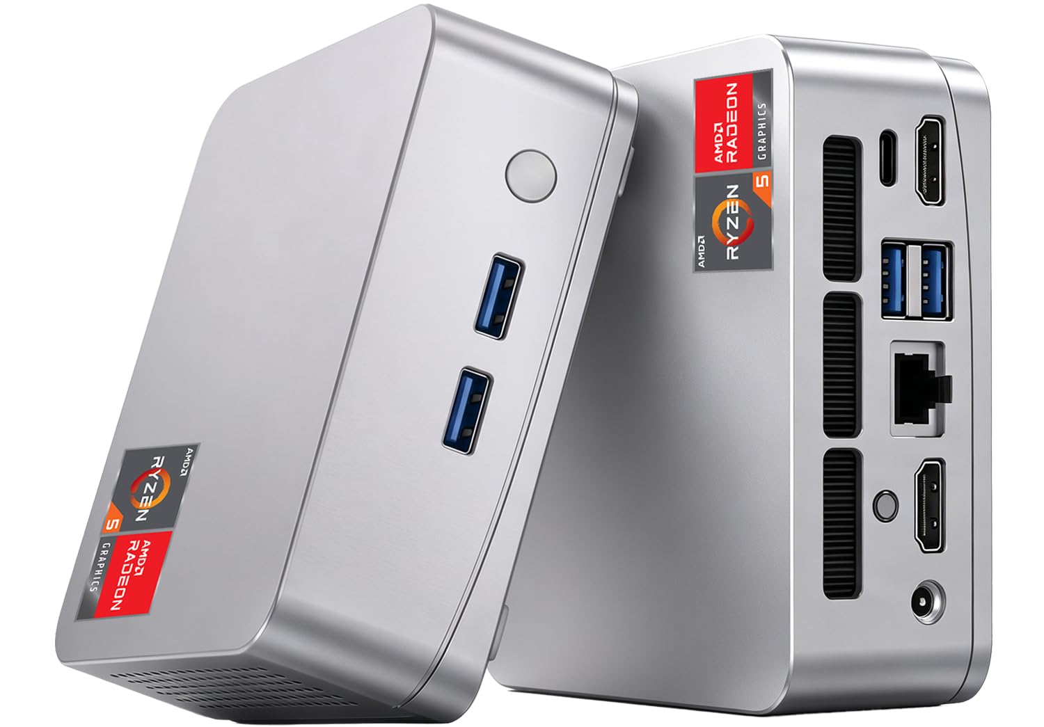 Kayoote Mini PC Ryzen 5 3550H Prozessor (bis 3,7GHz) Win 11 Pro 8GB DDR4 256GB SSD Desktop Computer, 4K Dual HDMI Display/USB 3.0/WiFi 6/BT5.2/Typ-C/RJ45 Gigabit Ethernet für Business Büro Zuhause