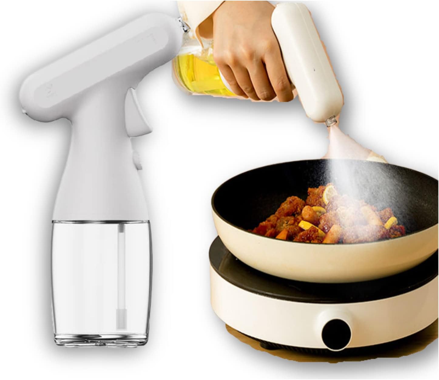 ZHIVIQ Electric Oil Sprayer for Cooking 280ML Olive Oil