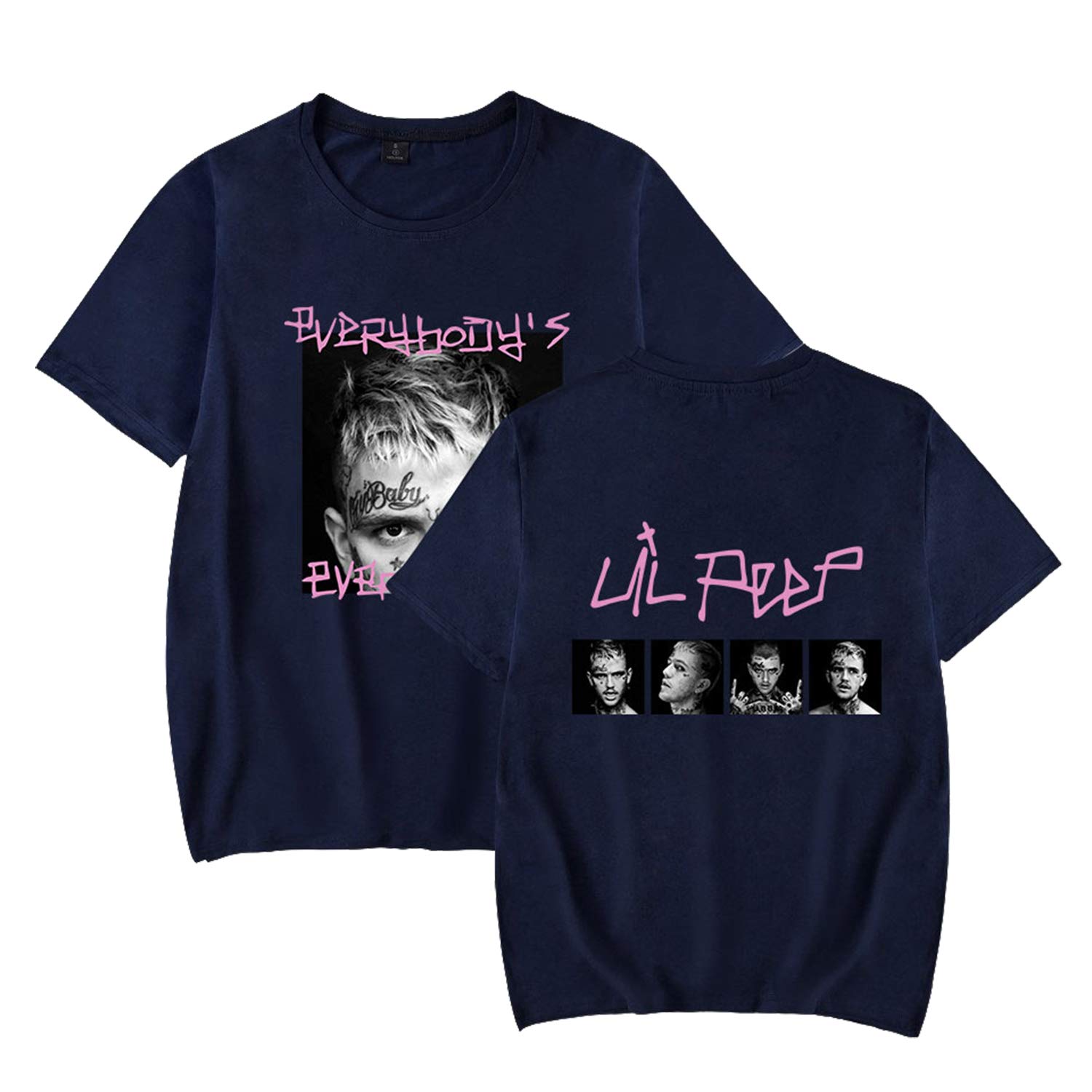 Thyoeun Love Printed Shirt Portrait Printed T-Shirt Fashion Hip Hop Rapper Tee Shirt Tops