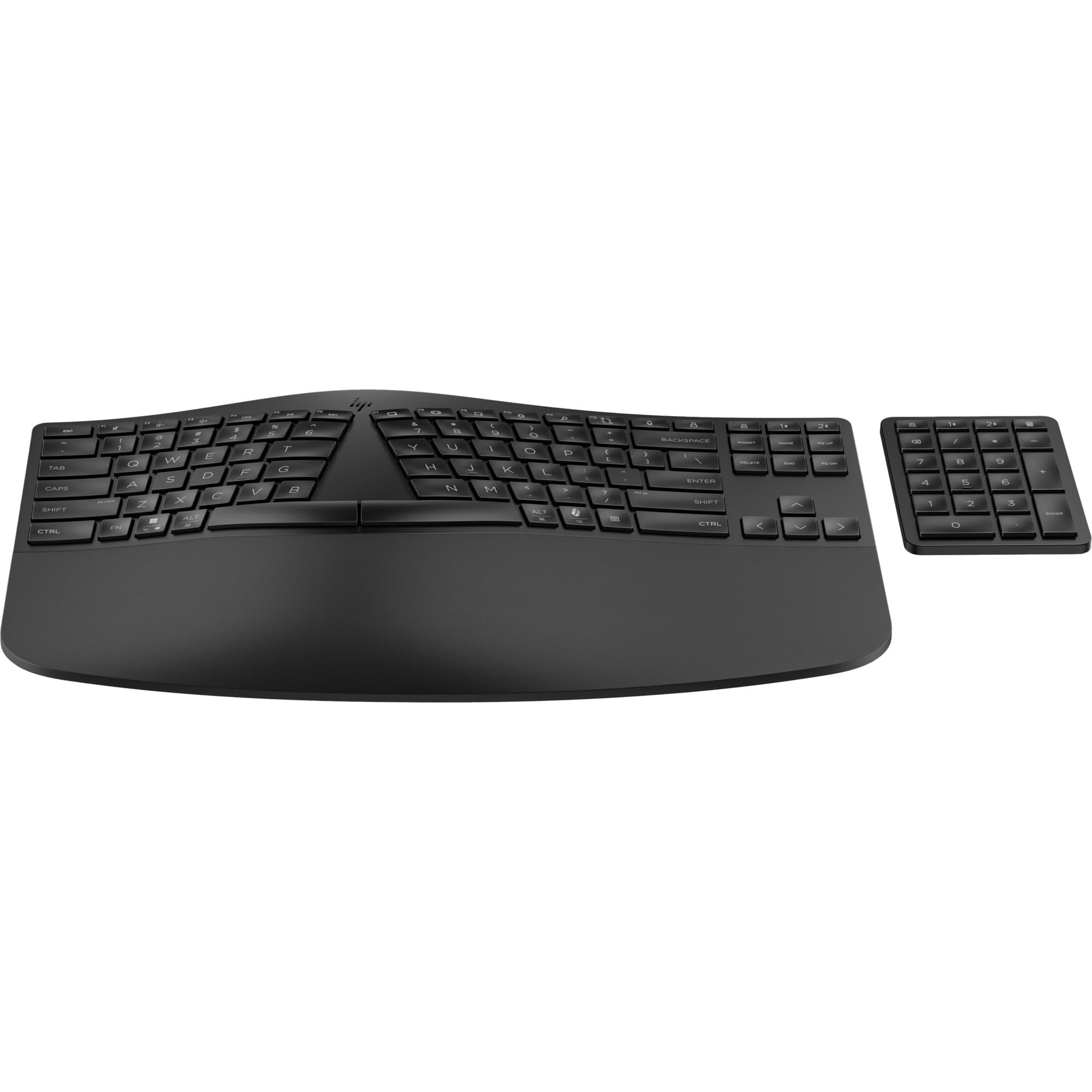 HP 960 bezprzewodowa ergonomiczna klawiatura, szybkie połączenie Swift Pair i Unifying Dongle, 20 programowalnych klawiszy, standard Intel Evo, wiele urządzeń, przycisk Copilot, czas pracy do 24