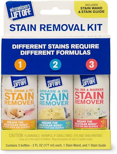 Motsenbocker's Lift Off 42101 Kit de eliminación de manchas de tamaño de viaje para eliminación rápida y fácil de todo tipo de manchas, tratamiento