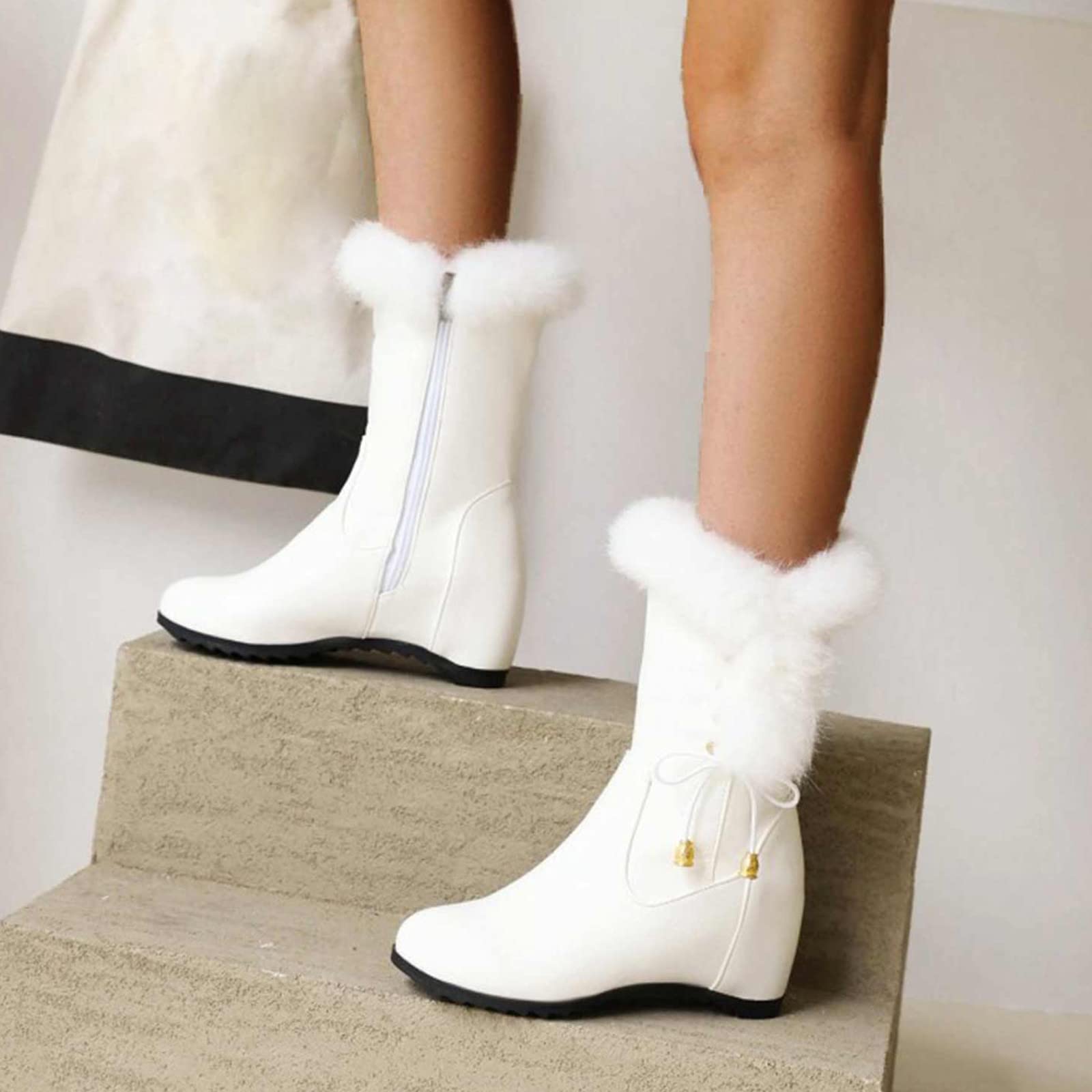 Stivali da Pesca Comodi in Pelle Antiscivolo E Lacci sotto con Motivo Stampato Stivali da Giardino Western per Donna Stivaletti Motivo Stampato a Leggero Antiscivolo Scarpe