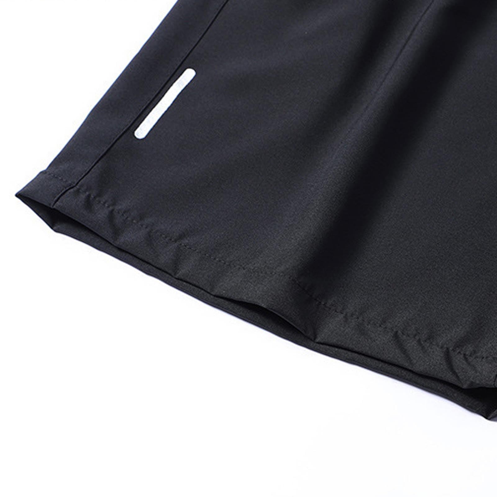 Gym Shorts for Men Quick Dry Athletic Workout Hiking Shorts Casual Elastic Waist Beach Short Pants with Zipper Pockets — view 5