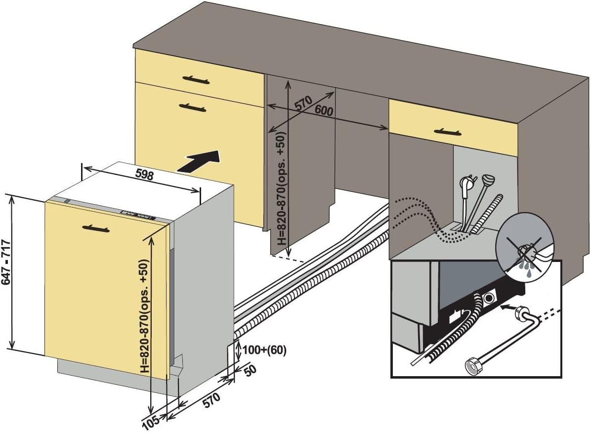 Respekta Lavastoviglie [Classe di efficienza energetica E]