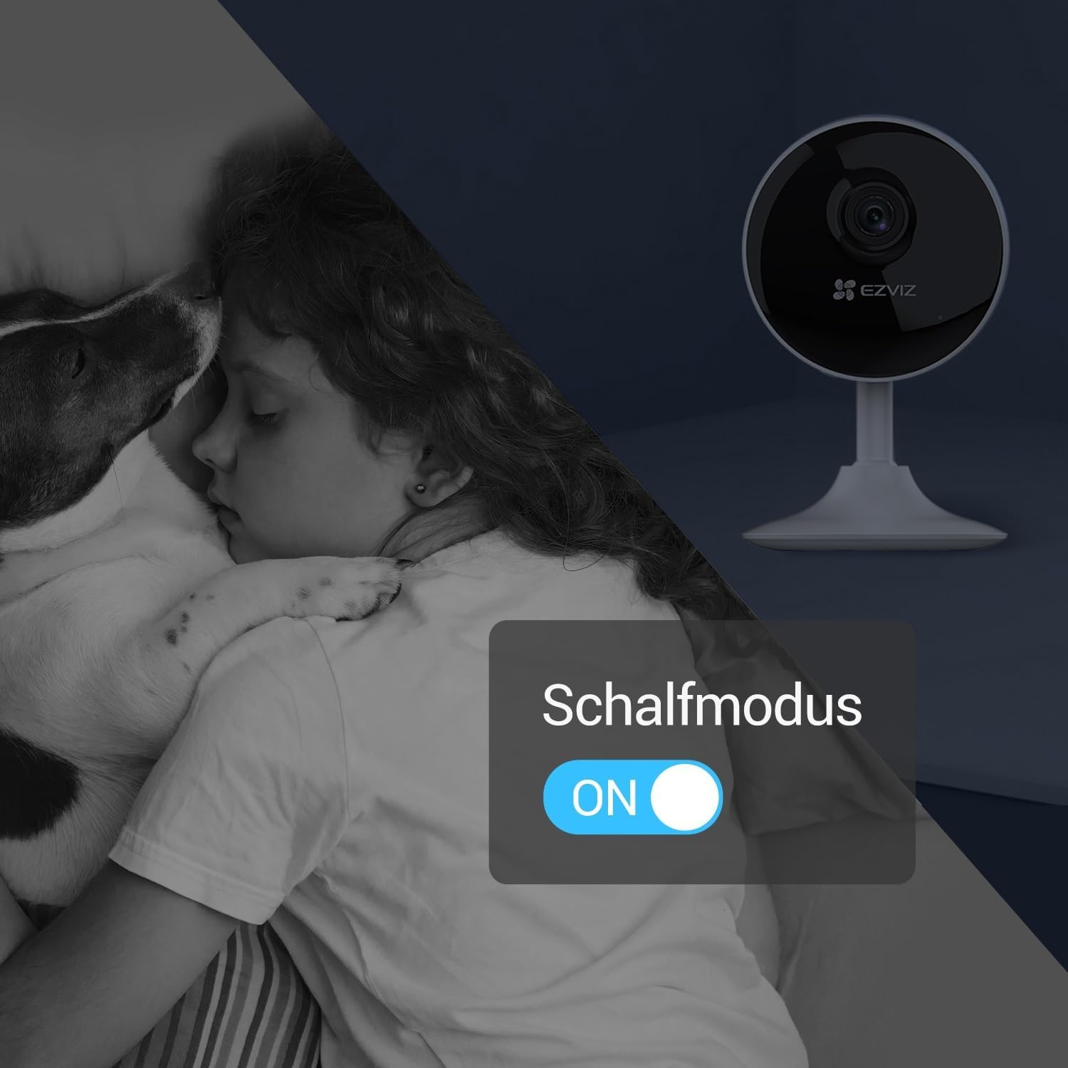 EZVIZ 1080P WLAN IP Kamera, Überwachungskamera Innen mit Zwei-Wege-Audio, Magnetfuß für einfache Installation, Bewegungserkennung, IR Nachtsicht zu 12m, Babyphone kompatibel mit Alexa, C1C 2 Set