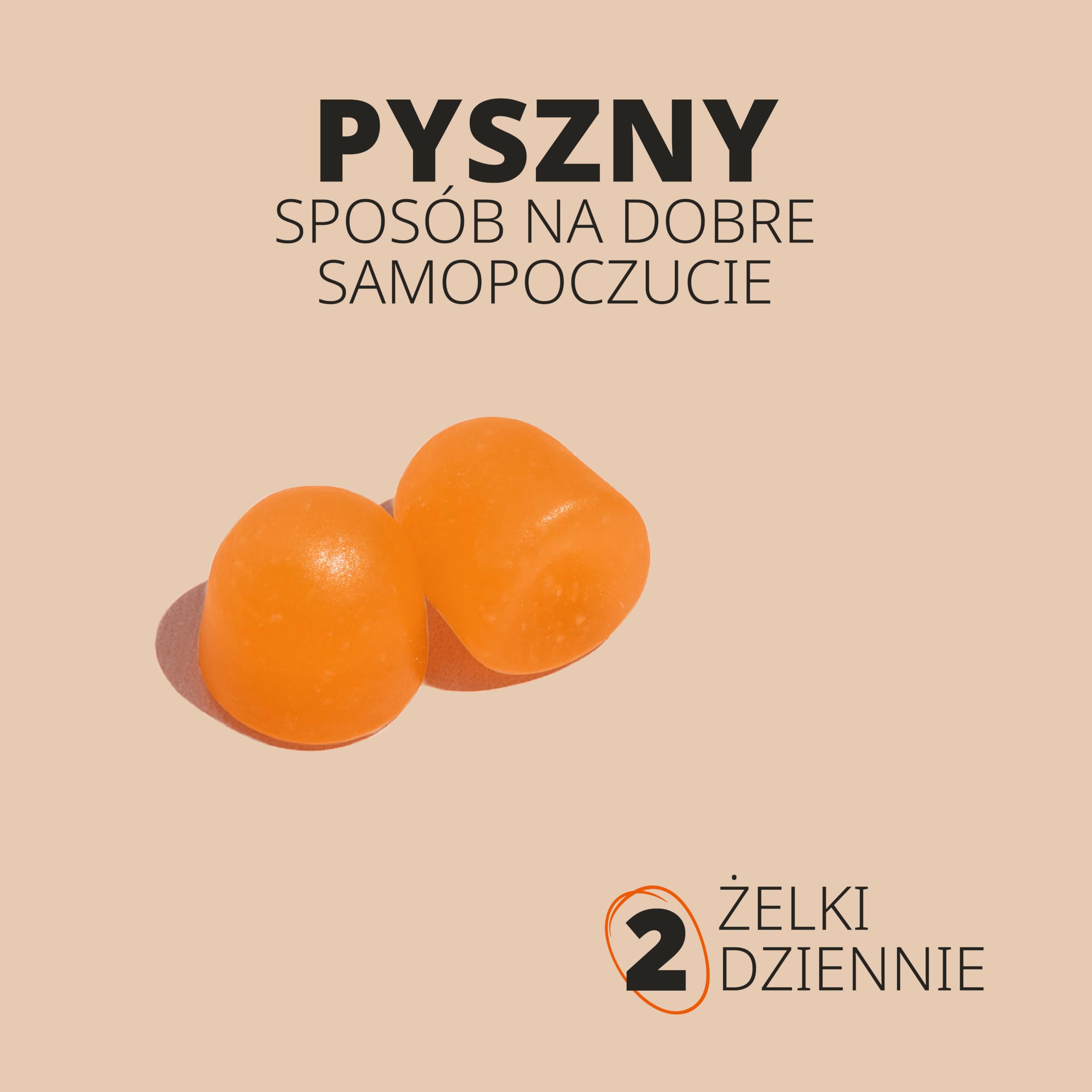 Kurkuma z Imbirem i Pipeprzem Żelki 3216mg | Pyszny Naturalny Smak Pomarańczy | Suplement z Kurkuminą o Wysokiej Mocy | 60 Wegańskich Żelków | marki Horbaach