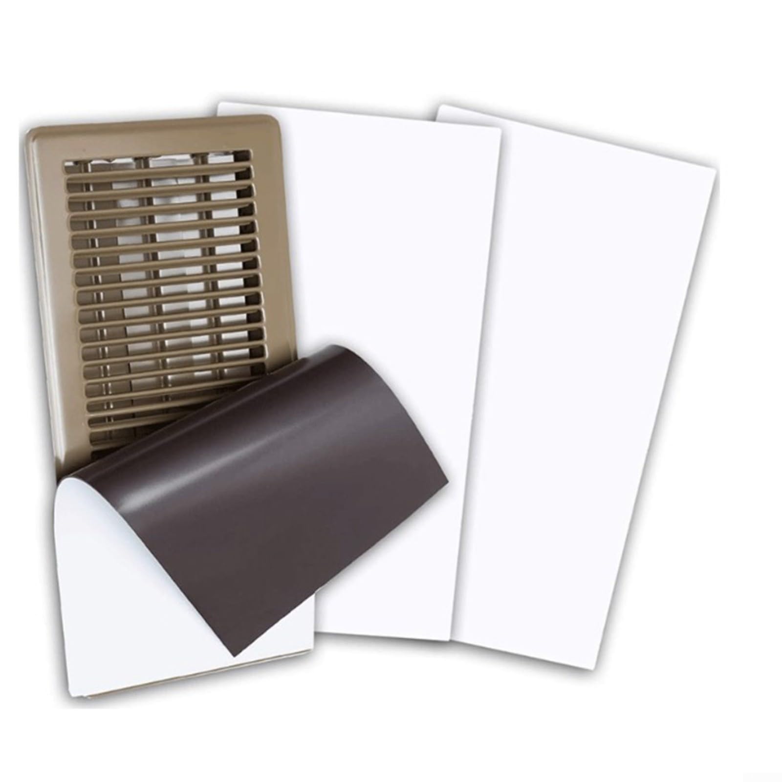 1/4 coperture magnetiche per prese d'aria, spesse pareti e soffitti, a risparmio energetico, per cucina, bagno, soggiorno, 20,3 x 39,4 cm (20,3 x 39,4 cm, 1 pezzo)