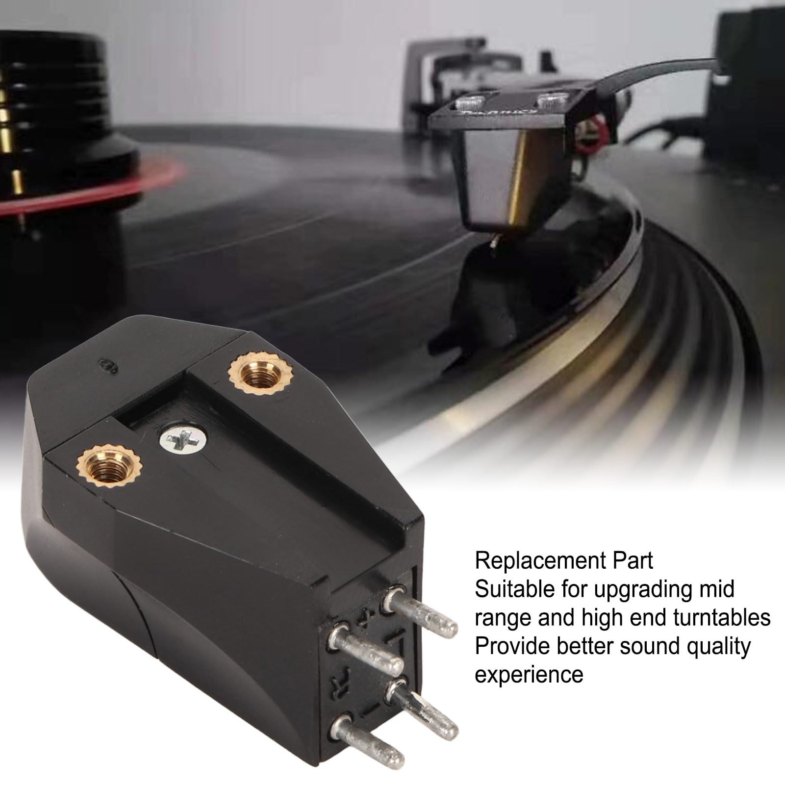 Stilo per Cartuccia Magnetica, Ago di Ricambio per Giradischi, Ago per Giradischi Stereo, Testina Magnetica di Precisione per Cartuccia per Giradischi