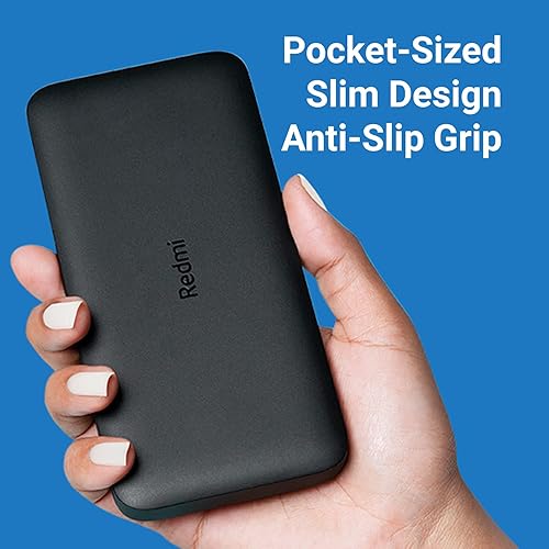 Miniatura 6 de Xiaomi Cargador portátil Redmi Power Bank de 10000 mAh puertos de entrada y salida alta capacidad de 37 Wh batería externa compatible con iPhone